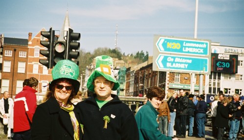 St Paddy's Day in Cork, at the parade, 2003
