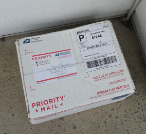 When I arrived home today, there was a package on my doorstep.