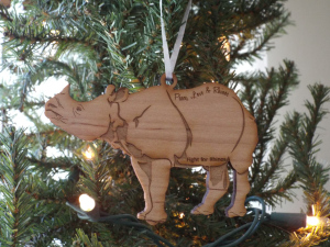 Greater one-horn ornament